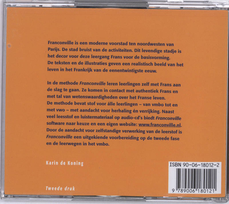 Achterkant van Leerlingen-cd's