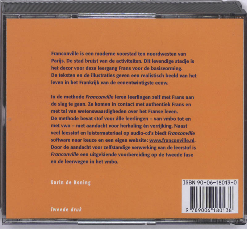 Achterkant van Docenten-cd's
