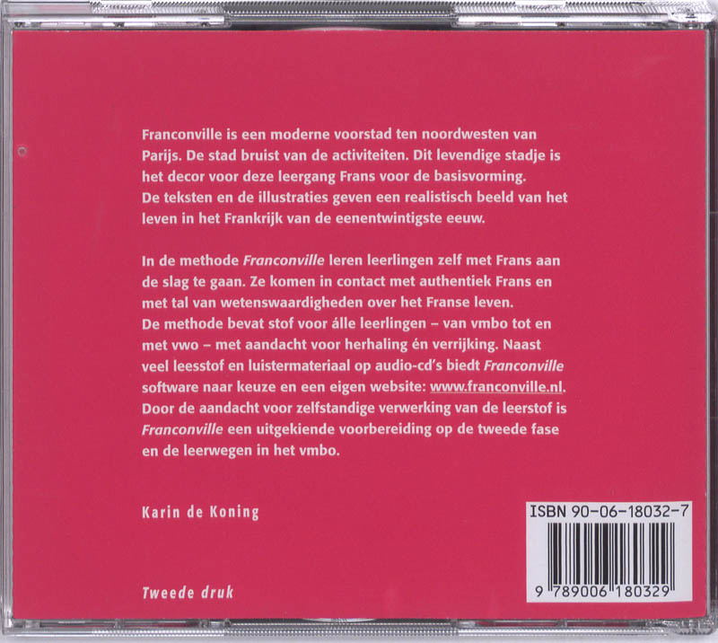 Achterkant van Leerlingen-cd's