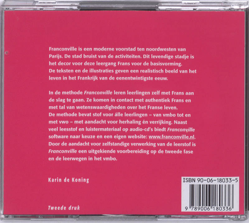 Achterkant van Docenten-cd's