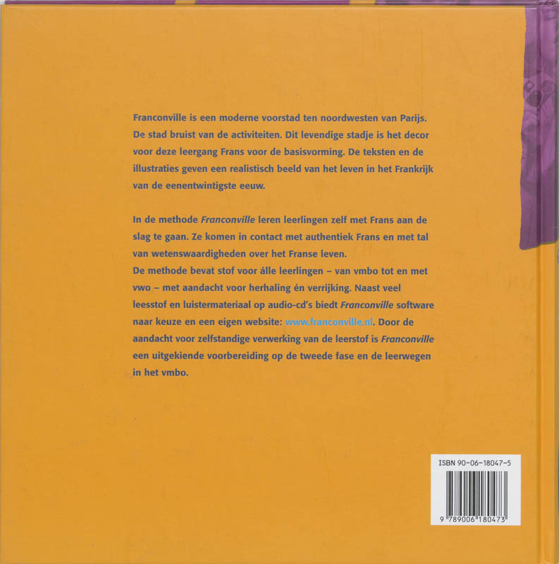 Achterkant van Livre de textes