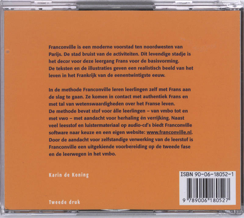 Achterkant van Leerlingen-cd's