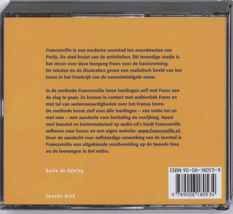 Achterkant van Docenten-cd's