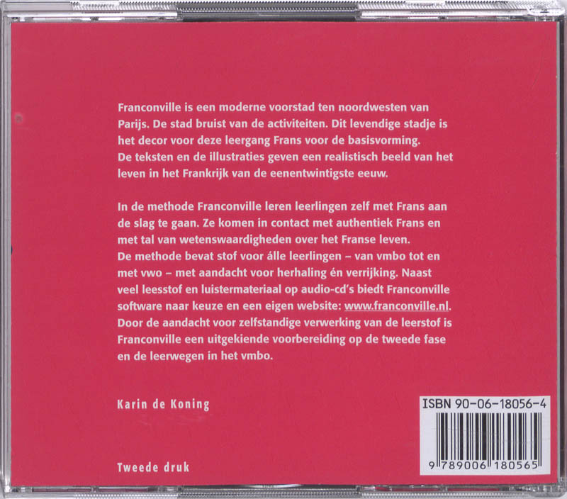Achterkant van Leerlingen-cd's