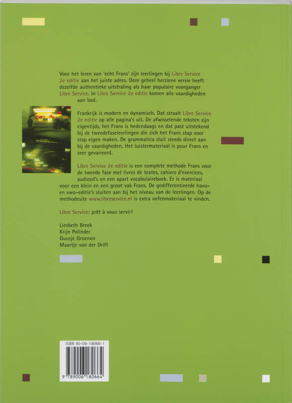 Achterkant van Livre de textes