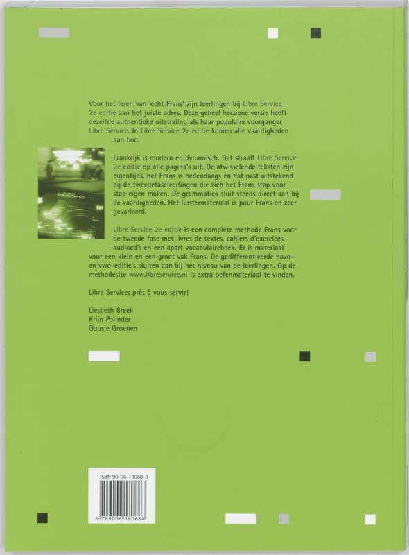 Achterkant van Cahier d'exercices