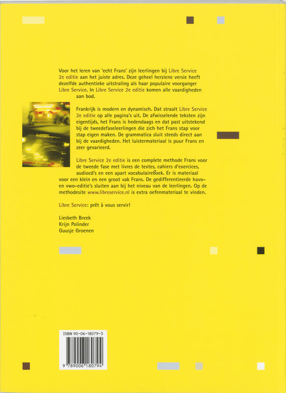 Achterkant van Livre de textes