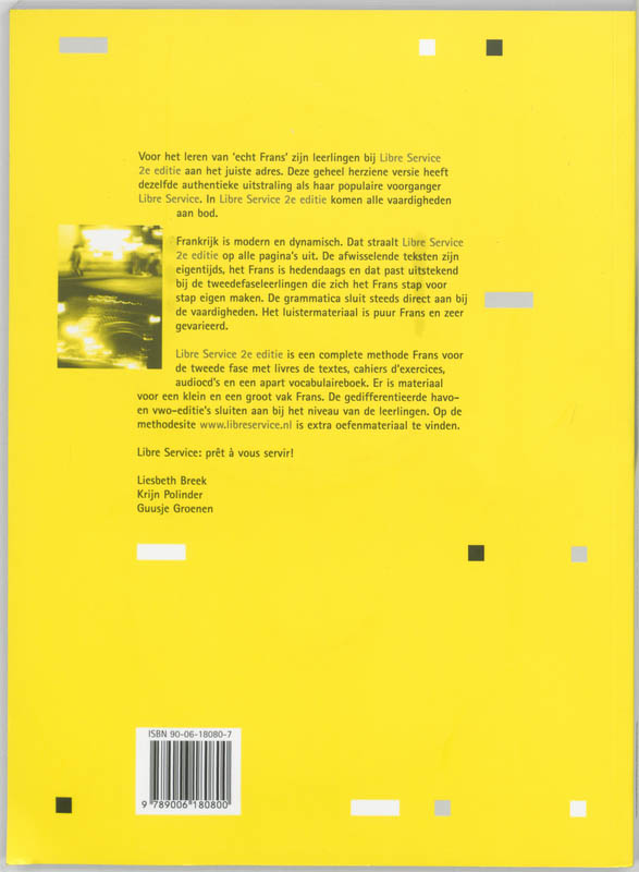 Achterkant van Cahier d'exercices