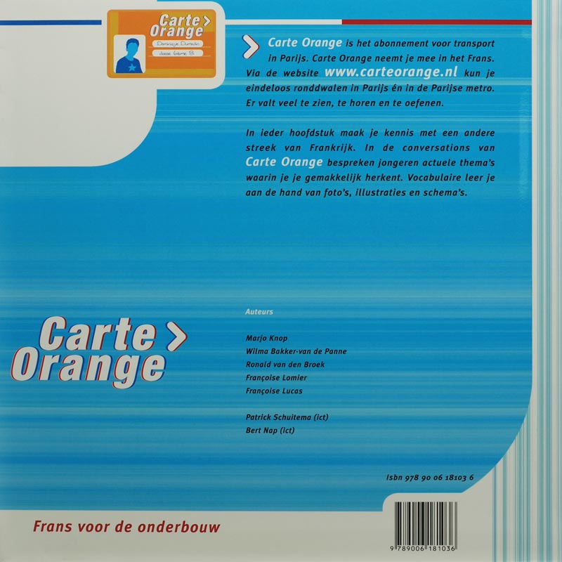 Achterkant van 3 Havo/Vwo livre de textes