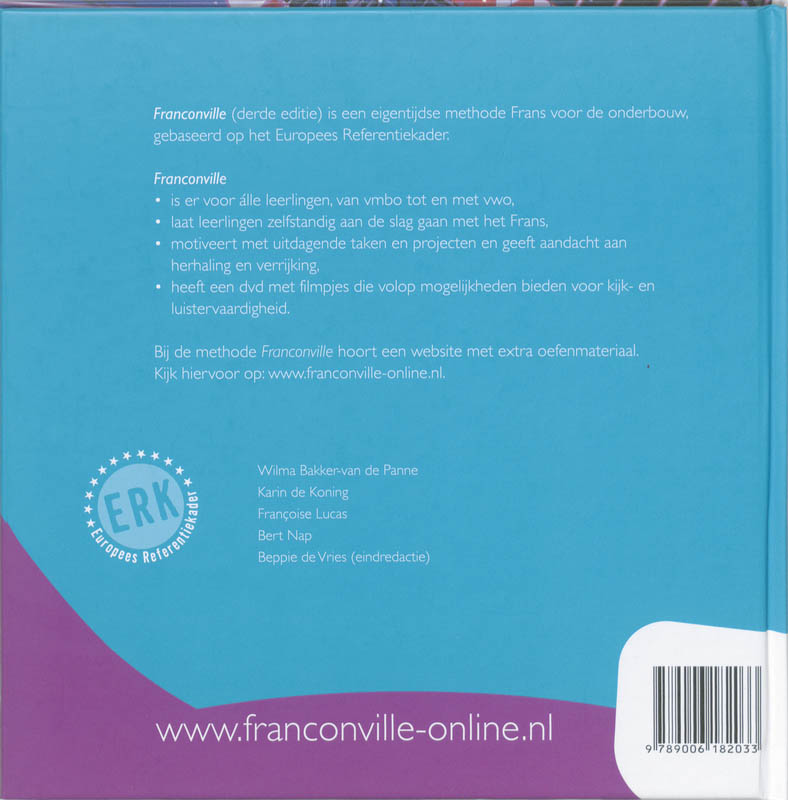 Achterkant van Livre de textes