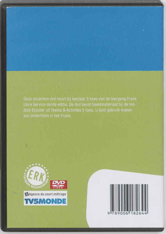 Achterkant van Docenten-dvd