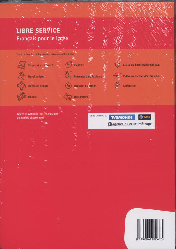 Achterkant van 4 VWO Textes & Activités tome A+B