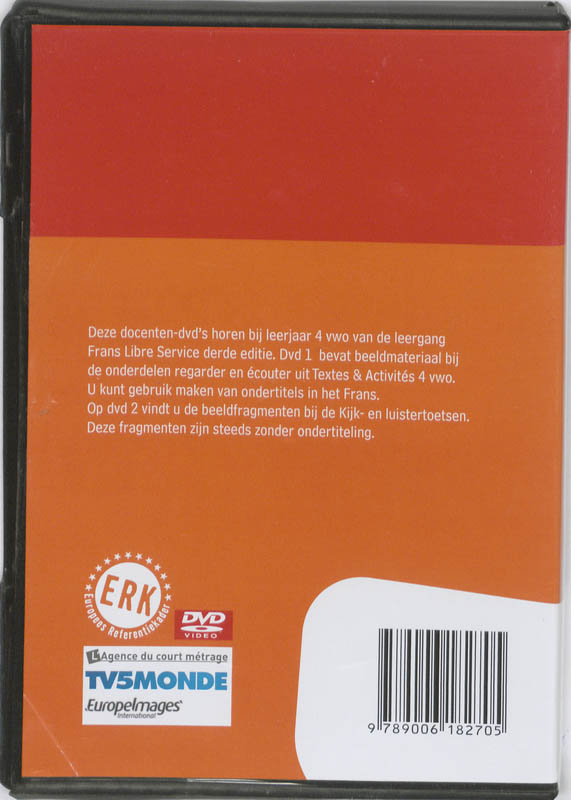 Achterkant van Docenten-dvd