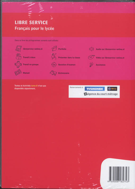 Achterkant van Textes et activites