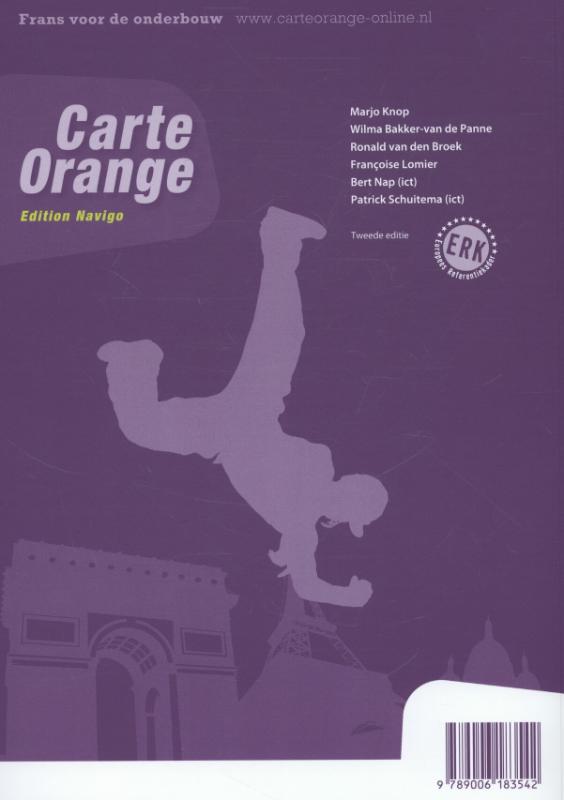 Achterkant van Cahier d'activites