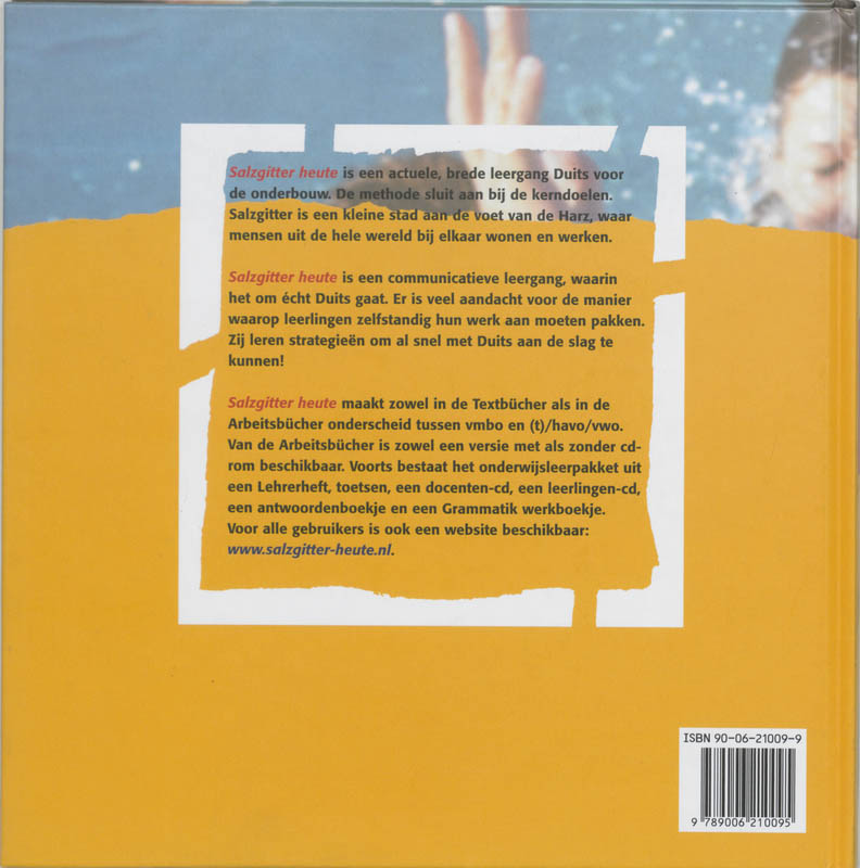 Achterkant van Textbuch