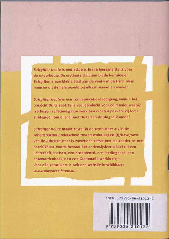 Achterkant van Antwoordenboekje
