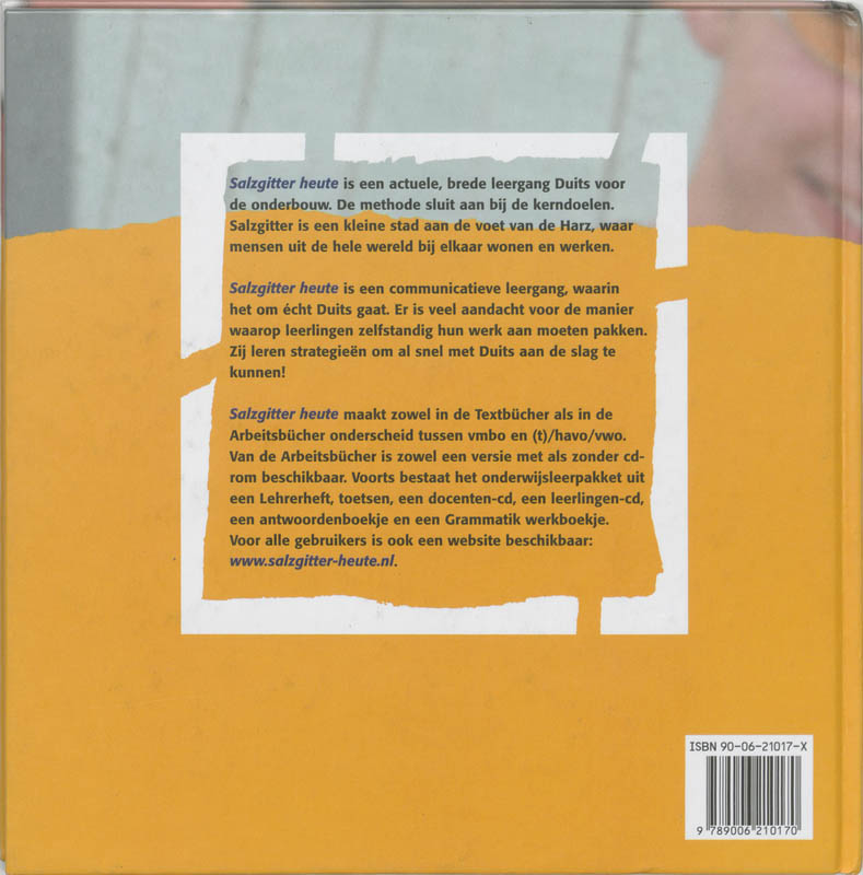 Achterkant van Textbuch