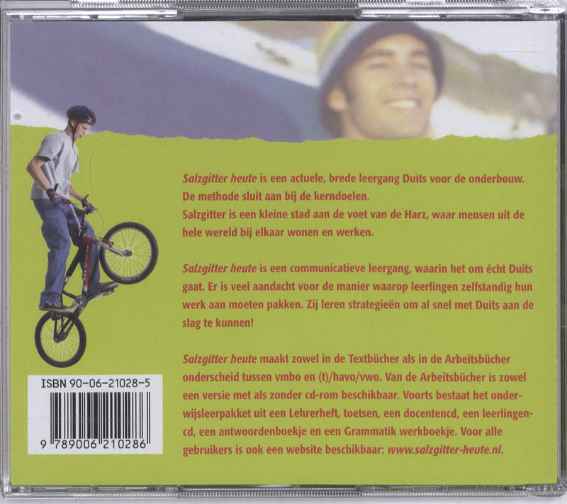 Achterkant van Leerlingenen cd's