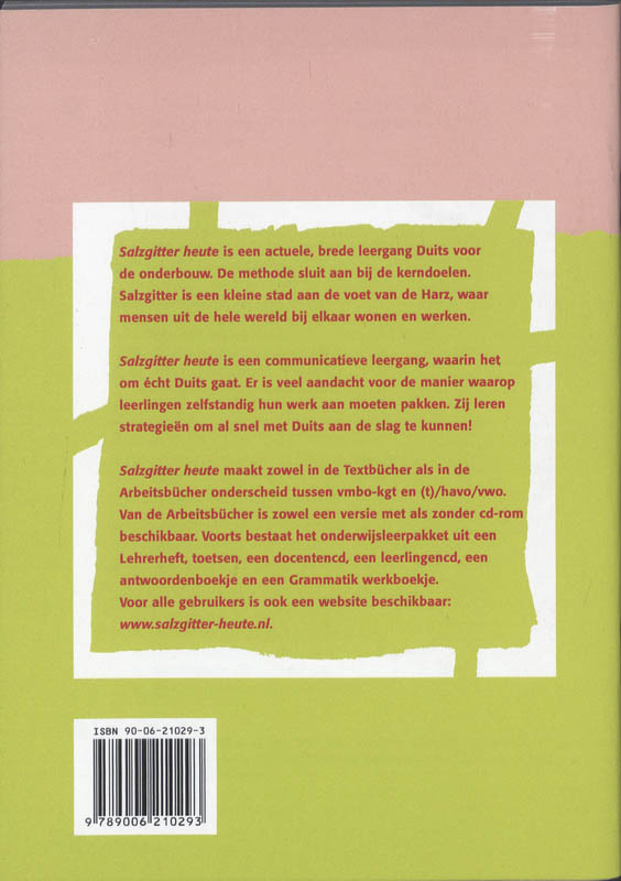 Achterkant van Antwoordenboekje