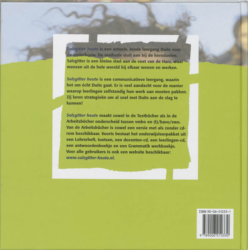 Achterkant van Textbuch