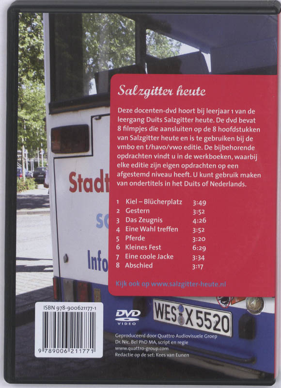 Achterkant van Salzgitter Heute 1 VMHV DVD
