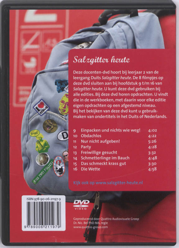 Achterkant van Salzgitter Heute 2 VMHV docenten dvd