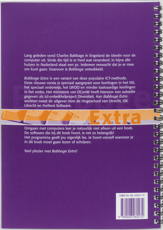 Achterkant van Leer-/werkboek