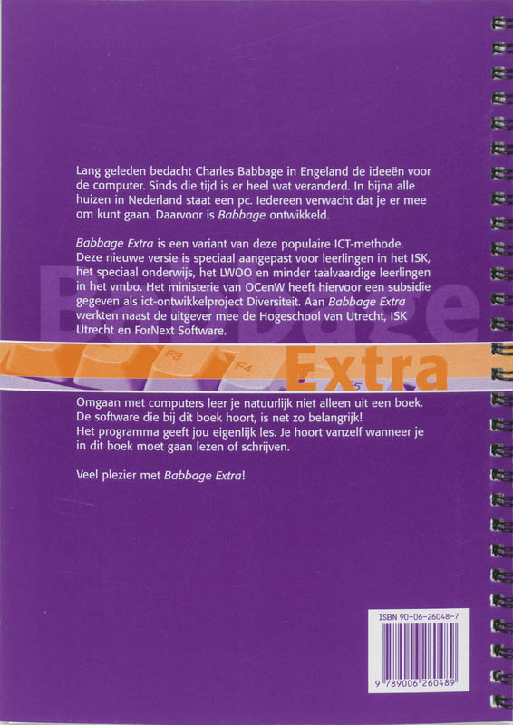 Achterkant van Leer/werkboek