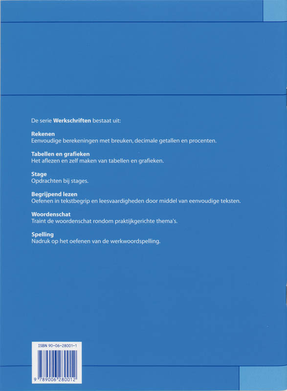 Achterkant van Rekenen
