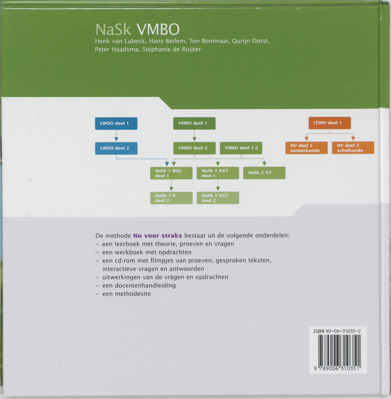 Achterkant van Leerboek