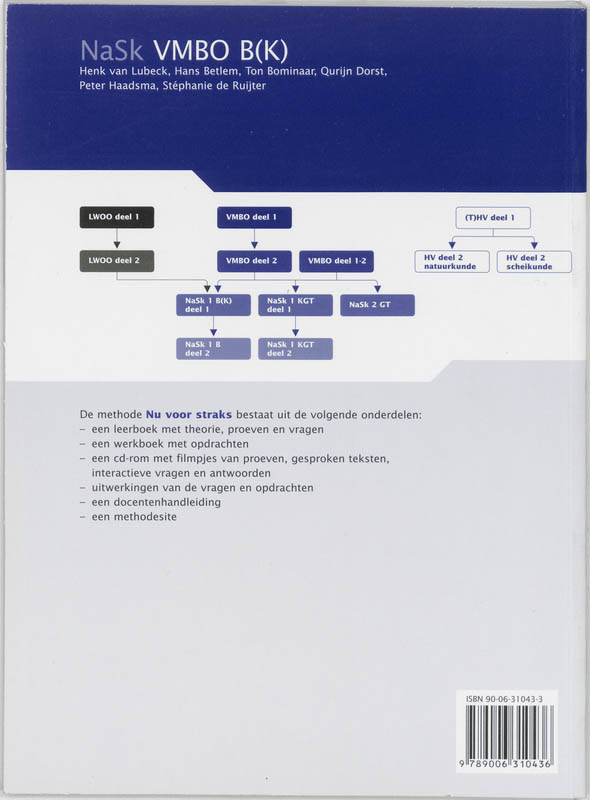 Achterkant van Werkboek