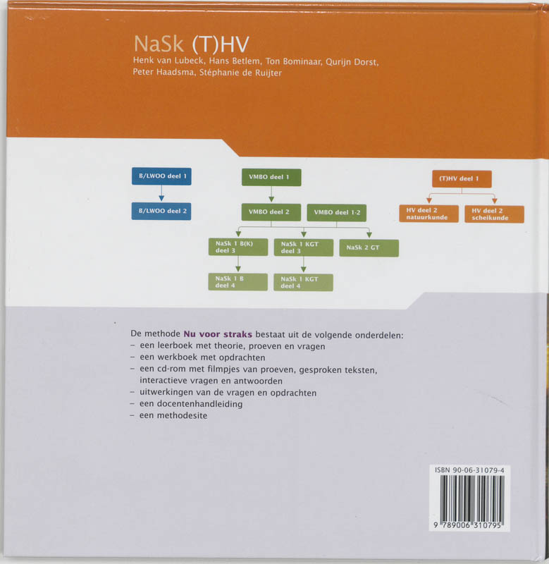 Achterkant van Leerboek NaSk