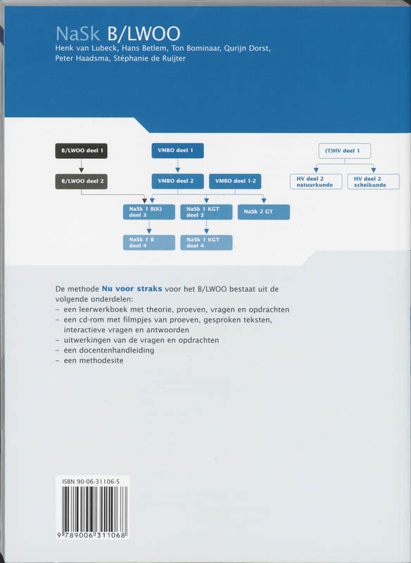 Achterkant van Leerwerkboek