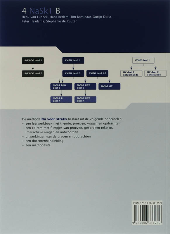 Achterkant van Leerwerkboek