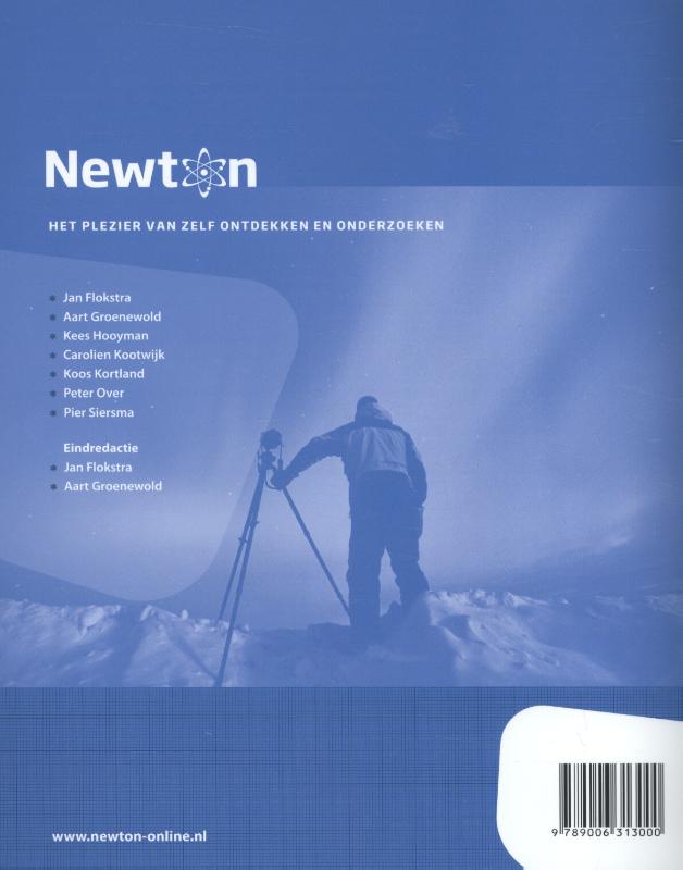 Achterkant van Newton 4e editie vwo keuzekatern relativiteitsstheorie