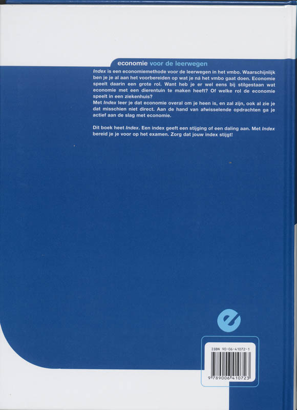 Achterkant van Leerboek