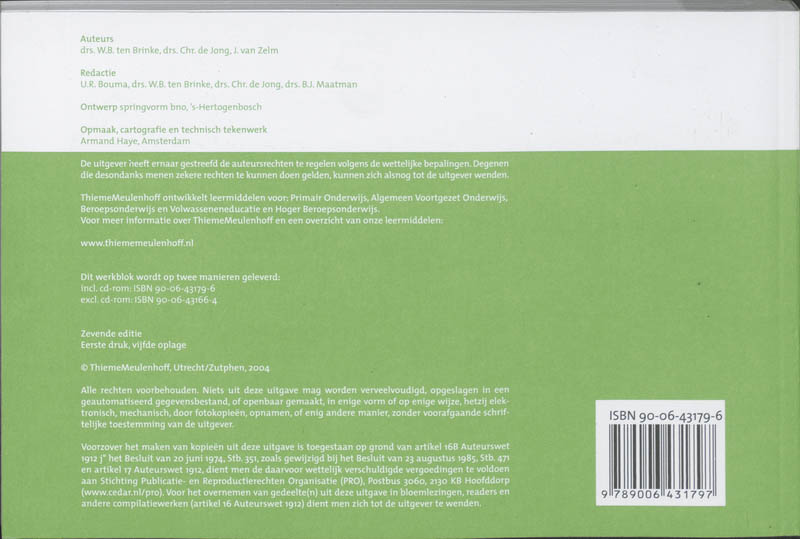 Achterkant van Werkblok