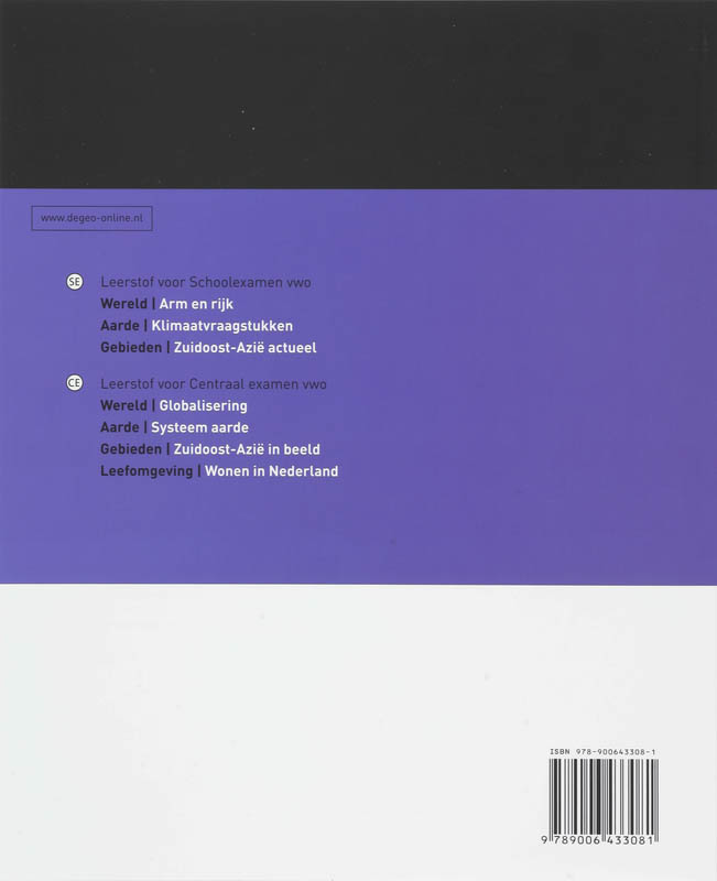 Achterkant van Studieboek