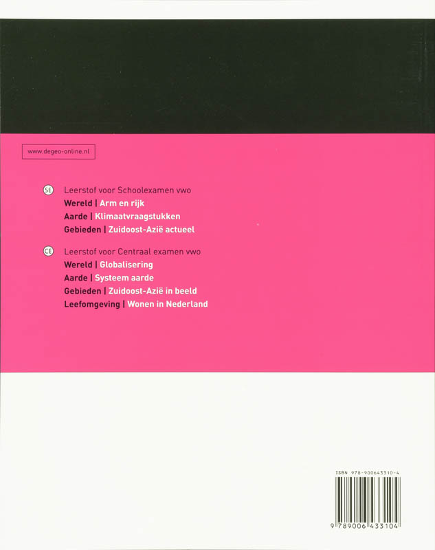 Achterkant van Studieboek Vwo
