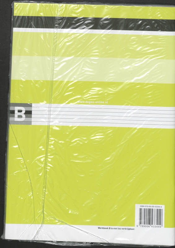 Achterkant van werkboek A/B