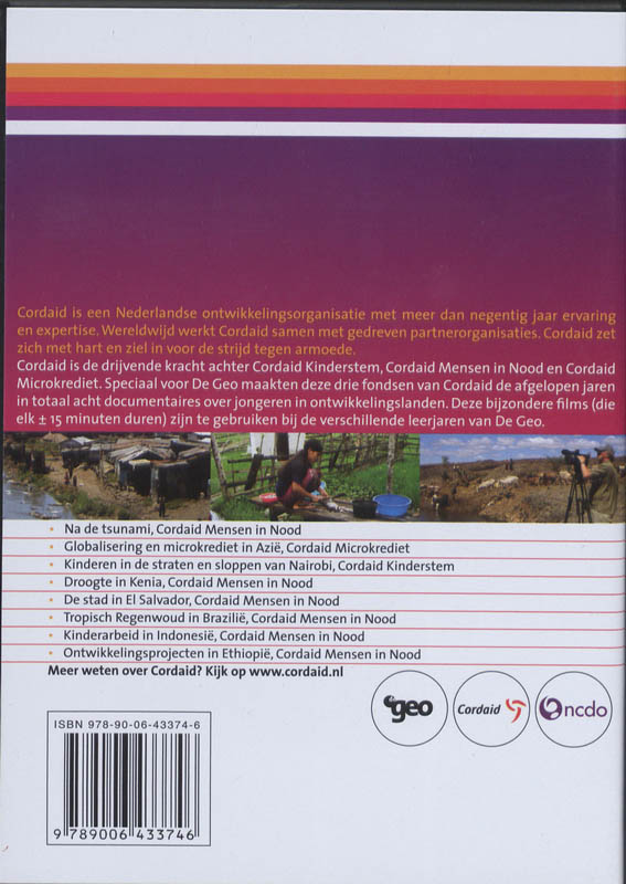 Achterkant van De Geo Cordaid