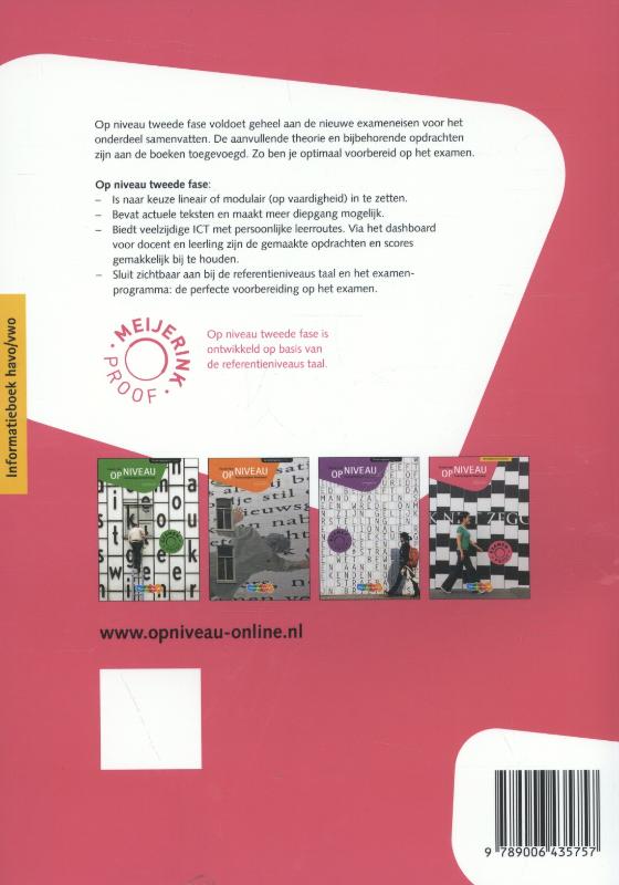 Achterkant van Informatieboek
