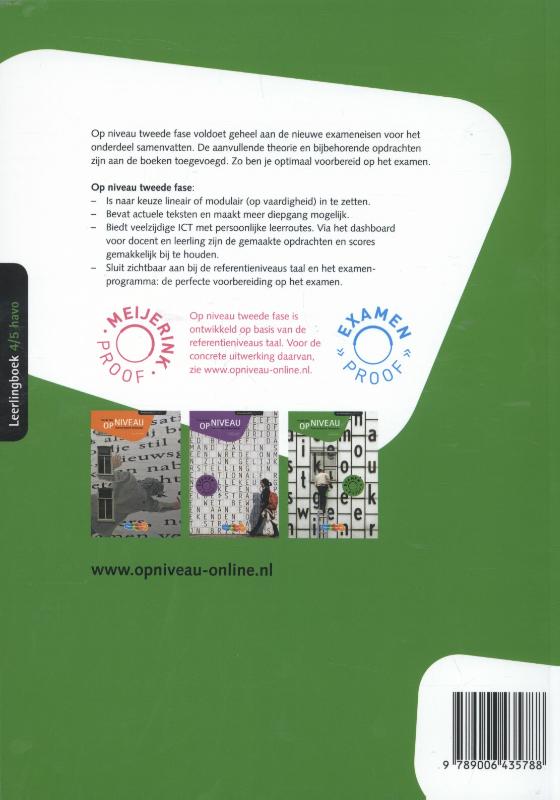 Achterkant van Leerlingenboek