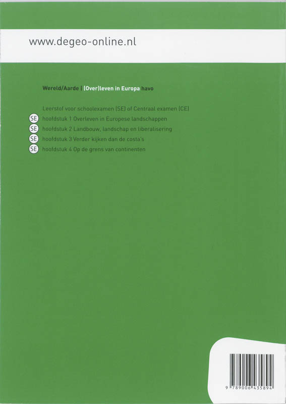 Achterkant van Werkboek