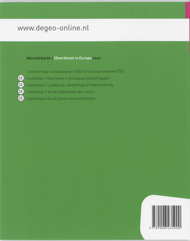 Achterkant van Leer/opdrachtenboek