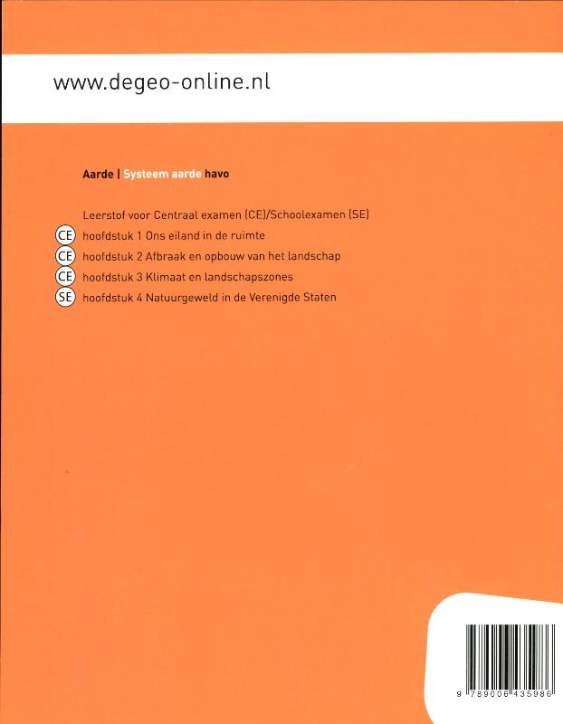 Achterkant van leeropdrachtenboek