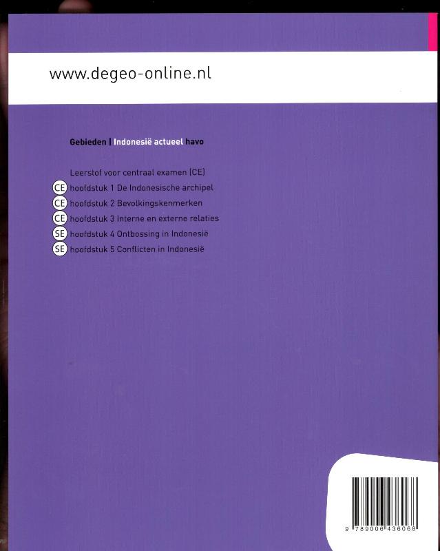 Achterkant van leer/opdrachtenboek