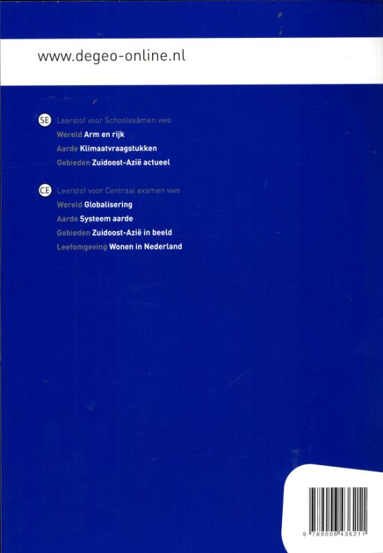 Achterkant van werkboek
