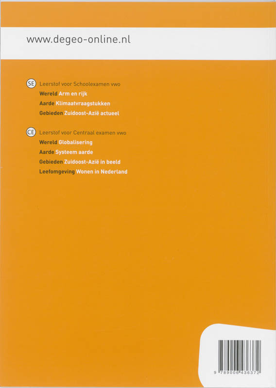 Achterkant van Werkboek
